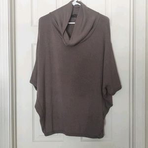 Oversized Cowl Neck Short-Sleeve Sweater